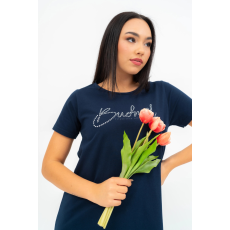 BUDMIL A-vonalú nyári Ruha Női S s.kék 20640083-002251-0299