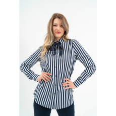 BUDMIL Blúz masni dísszel Női XXL s.kék-fehér 20770076-003252-0699