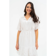 BUDMIL derékban húzott nyári Ruha Női M fehér 20660018-001251-0399