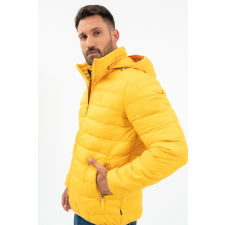 BUDMIL férfi steppelt dzseki, CRAIG25, Sárga, XL férfi kabát, dzseki