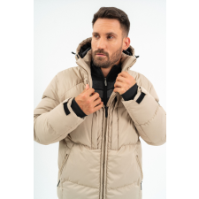 BUDMIL férfi téli kabát, ARIBALDO25, Bézs, 2XL férfi kabát, dzseki