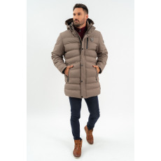 BUDMIL férfi téli kabát, KOLMAN25, Barna, S