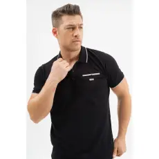 BUDMIL Galléros piké póló férfi XXL fekete 20730279-002261-0699