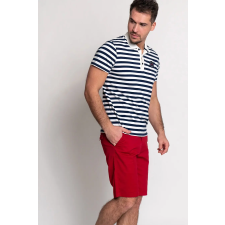 BUDMIL Galléros póló Férfi XXL s.kék-fehér férfi póló