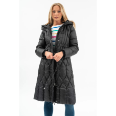 BUDMIL Hosszú téli kabát Női XXXL fekete 20030559-002252-0799