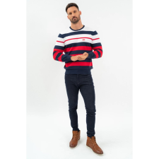 BUDMIL Kötött pulóver Férfi L s.kék-piros 20050832-001252-0499 férfi pulóver, kardigán