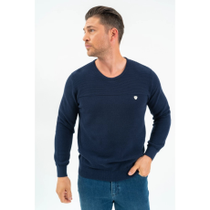 BUDMIL Kötött pulóver Férfi XL s.kék 20050830-003252-0599