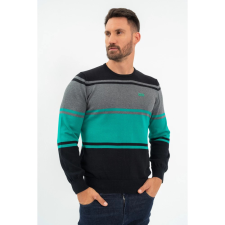 BUDMIL Kötött pulóver Férfi XXL fekete-zöld 20050831-002252-0699 férfi pulóver, kardigán