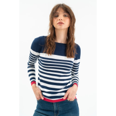 BUDMIL Kötött pulóver Női XL s.kék-fehér 20050821-002252-0599