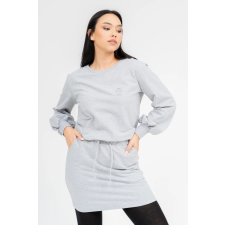 BUDMIL LEZSER PAMUT Ruha Női M szürke melanzs női ruha