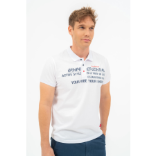 BUDMIL Modern fit galléros póló Férfi L fehér 20730265-001251-0499 férfi póló
