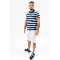 BUDMIL Modern fit galléros póló Férfi M s.kék-v.kék 20730268-001251-0399