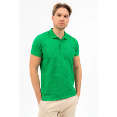 BUDMIL Modern fit galléros póló Férfi XL zöld 20730269-001251-0599