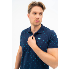 BUDMIL Modern fit galléros póló Férfi XXXL s.kék 20730269-003251-0799 férfi póló