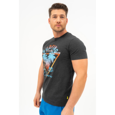BUDMIL modern fit póló Férfi L szürke melanzs 20300445-004251-0499