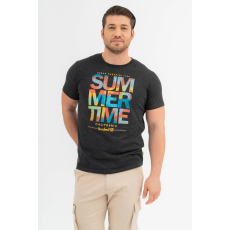 BUDMIL modern fit póló Férfi S s.szürke melír