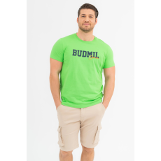 BUDMIL modern fit póló Férfi S zöld