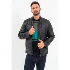 BUDMIL "motoros" műbőr dzseki Férfi XXL fekete 20510024-001252-0699 férfi kabát, dzseki
