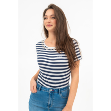 BUDMIL Női Gyöngyökkel Díszített Karcsúsított Póló 20331154-001