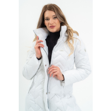 BUDMIL női téli kabát, ARMANDA25, Fehér, 2XL női dzseki, kabát