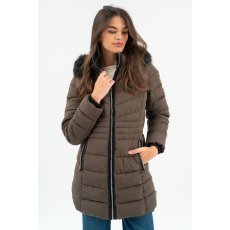 BUDMIL női téli kabát, HANNA25, Barna, S