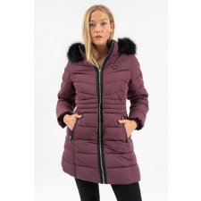BUDMIL női téli kabát, HANNA25, Bordó, 2XL női dzseki, kabát