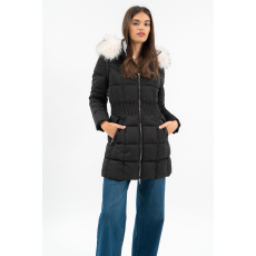 BUDMIL női téli kabát, ISABELLA25, Fekete, 2XL