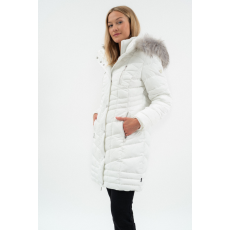 BUDMIL női téli kabát, JANICE25, Fehér, 2XL
