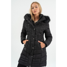 BUDMIL női téli kabát, JANICE25, Fekete, 2XL