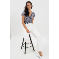 BUDMIL Női vászonnadrág push-up fazon fehér XL 20630154-001261-0599