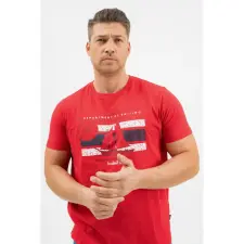 BUDMIL Póló Férfi M piros férfi póló