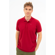 BUDMIL regular fit galléros póló Férfi L piros 20730270-003251-0499