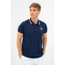 BUDMIL regular fit galléros póló Férfi M s.kék 20730262-002251-0399