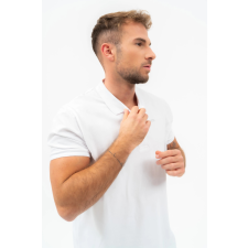BUDMIL regular fit galléros póló Férfi XXXXL fehér 20730270-001251-0899 férfi póló