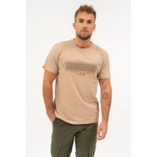 BUDMIL regular fit póló Férfi M bézs melanzs 20310109-001251-0399