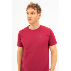 BUDMIL regular fit póló Férfi XXL bordó-melír 20300442-003251-0699