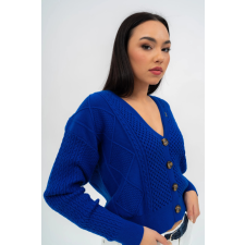 BUDMIL Rövid kötött kardigán Női XS kék 20050817-002251-0199 női pulóver, kardigán