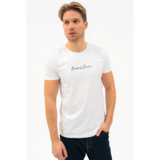 BUDMIL Slim fit póló Férfi L fehér 20300440-001251-0499