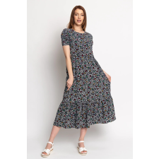 BUDMIL szövött ruha Női M fekete-színes női ruha