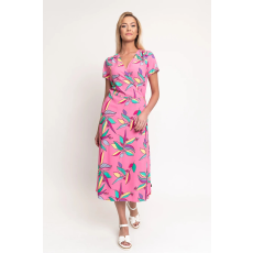 BUDMIL szövött ruha Női XL rózsaszín-zöld