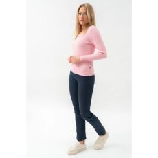 BUDMIL V-nyakú kötött pulóver Női S rózsaszín 20050819-001252-0299