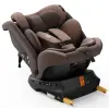 BUF BOOF ® TWT Plus DELUXE i-Size R129 autós gyerekülés 40–150 cm, 360°-ban forgatható, ISOFIX, 0–36 kg, Coffee