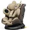 BUF BOOF TWT Plus iSize ISOFIX 360 fokba elfordítható autós gyerekülés, 0-36 kg, 40-150 cm, CoffeeBear