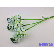  Bugás apró virágos köteg 38cm - Kék dekorációs kellék