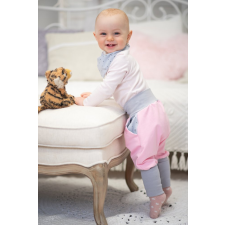  Buggyos nadrág, pöttyös, szürke babanadrág