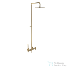 Bugnatese KLINE zuhanyrendszer 22,5 cm-es esőztetővel és zuhanyszettel,matt bronz 5742CBO csaptelep