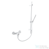 Bugnatese KOBUK zuhany csaptelep rudas zuhanyszettel,matt fehér 2280BI
