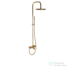 Bugnatese KOBUK zuhanyrendszer 20,4 cm-es fejzuhannyal,zuhanyszettel,sárgaréz 2236CON csaptelep