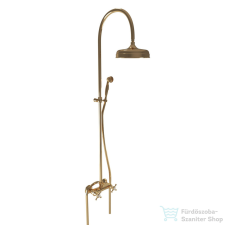 Bugnatese Lady zuhanyrendszer 20 cm-es esőztetővel,zuhanyszettel,Sárgaréz 947CON csaptelep