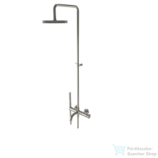 Bugnatese MILLENOVECINQUANTA zuhanyrendszer kádtöltővel,20 cm-es esőztetővel,zuhanyszettel,szálcsiszolt nikkel 4642CNS csaptelep
